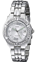 GUESS 女式不锈钢水晶点缀手表 prime到手约383.03元