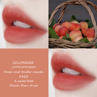 colorrose/蜜桃色丝绒哑光口红女学生款口红小众品牌英国橘色南瓜