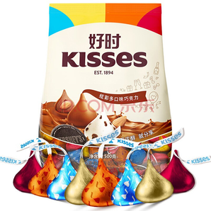 好时之吻 Kisses巧克力 炫彩多口味 500g 49.9元（需用券）