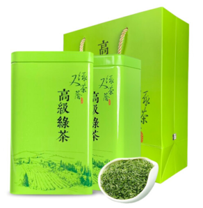 茗昔寨 礼盒绿茶清香型罐装手提袋礼盒250克/罐*2件  折19元500克礼盒