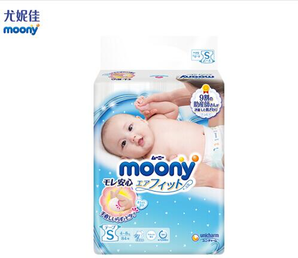 PLUS会员！ moony 尤妮佳 婴儿纸尿裤 S84片