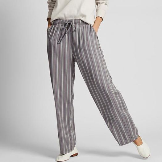 uniqlo优衣库420107女士花式起居直筒裤