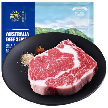 某东PLUS会员： 春禾秋牧 澳洲M3 厚切眼肉原切牛排 250g *4件 159.6元（双重优惠）