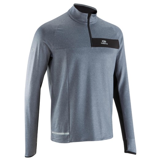 跑步运动舒适保暖男士长袖外套 kalenji run warm