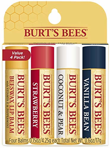 Burt's Bees 100%纯天然滋润护唇膏 4支水果味混合装 到手约83元