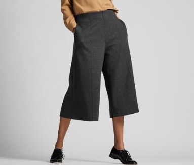 uniqlo 优衣库 418279 女士宽腿七分裤