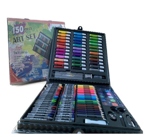 KOWELL 儿童水彩笔绘画套装 150件套+2本画本 9.9元包邮（拼购价）