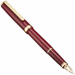 PLATINUM 白金 PTL-10000 美巧 树脂笔杆18k金钢笔 红色 到手￥512.37