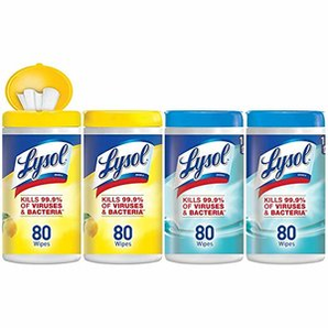 Lysol 消毒湿巾80片 4盒 共320片