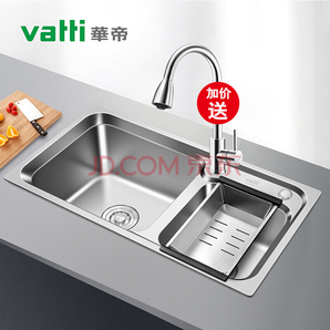 华帝（VATTI）厨房水槽304不锈钢水槽 091206