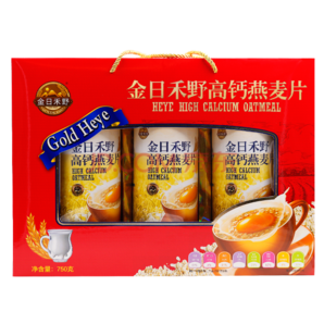 金日禾野高钙燕麦片 中老年春节礼盒 750g