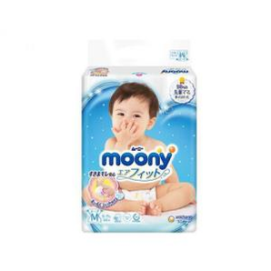  PLUS会员：moony尤妮佳婴儿纸尿裤M号64片 