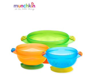 满趣健（munchkin） 儿童餐具3碗6勺