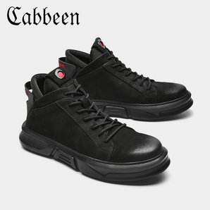 Cabbeen 卡宾 男士潮流中帮休闲鞋 有加绒款史低169元包邮（需领券）