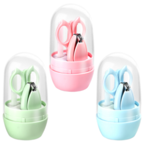天美优客 婴儿指甲剪 5件套 3色可选 送收纳包 发光耳勺 
