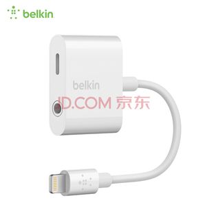贝尔金（BELKIN）苹果转接头充电听歌二合一耳机充电音频适配器分线器218元
