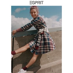  ESPRIT 埃斯普利特 099EE1E028 格纹衬衫裙 