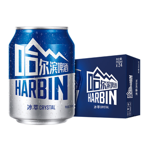 限地区： Harbin 哈尔滨 啤酒mini can冰萃小嗨啤 255ml*24听 *2件 59元（2件5折）