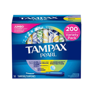 Tampax Pearl 卫生棉条 带塑料导管 200支   prime会员到手约￥304