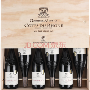 露颂世家 法国罗纳河谷产区 干红葡萄酒礼盒 750ml*6瓶 *2件1390.4元（双重优惠）