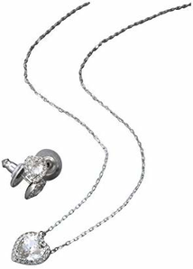 Swarovski 施华洛世奇 Cyndi系列 女士心形项链耳钉套装 5112175 直邮含税到手￥382.62
