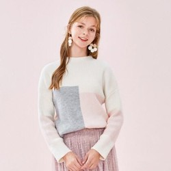 Semir 森马 女士针织几何图案毛衣 55元