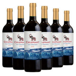 智利进口红酒 智象冰川赤霞珠干红葡萄酒750ml*6瓶 整箱装 *5件 某东商城