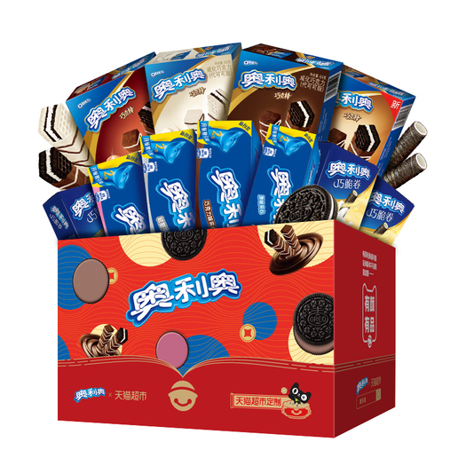 限地区!oreo 奥利奥 新黑白配礼盒加量装 885g 34.9元包邮(需用券)