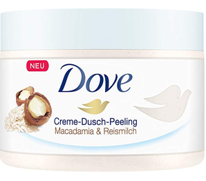 Dove 多芬 沐浴磨砂膏含澳洲坚果和米浆成分4 x 225毫升  到手约145.3元