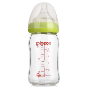 pigeon 贝亲 宽口径玻璃奶瓶 160ml SS号 绿色 57.83元（双重优惠）