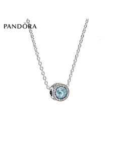PANDORA 潘多拉 XL-003 925银项链 冰河蓝项链套装 388元包邮（双重优惠）