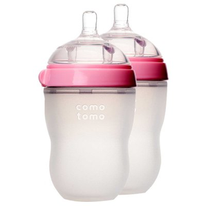 移动端： Comotomo 可么多么 婴儿全硅胶防摔奶瓶 250ML 两个装 179元包邮包税（拼购价）