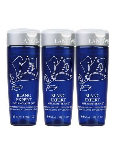 lancome兰蔻的这款蓝色的臻白晶透精华水,来自blanc expert系列