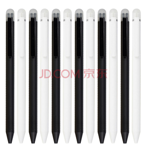 晨光(M&G)文具0.5mm黑色中性笔 热可擦按动子弹头签字笔 本味系列水笔 12支/盒AKPH6401