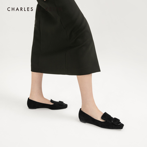 CHARLES&KEITH CK1-71720006 女士方平底单鞋 115元包邮（用券）