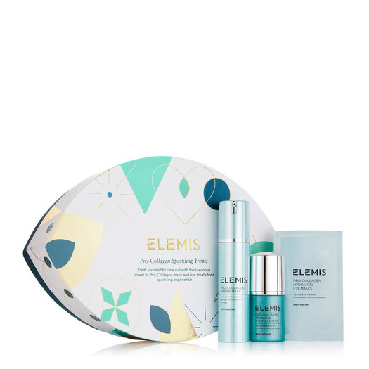 ELEMIS 艾丽美 Pro-Collagen骨胶原护肤亮肤套装 海洋紧肤面膜50ml+眼部精华15ml+水润凝胶眼膜1对