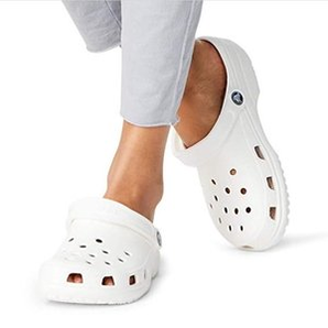 Crocs 经典款中性白色洞洞鞋