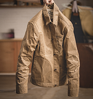 可站起来的外套：马登 男美式重磅油蜡帆布夹克 