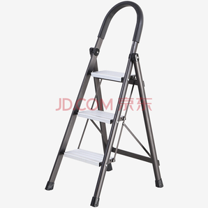 星恺（XINGKAI）折叠梯子大踏板加厚碳钢家用梯 稳固加强型A3T三步梯