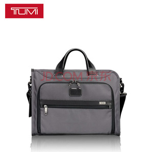 途明 TUMI ALPHA系列男士商务旅行高端时尚织物公文包02611 0PW2 灰色