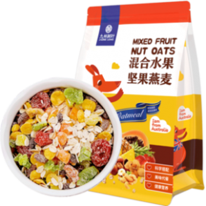 JIUZHOU LEAVES 九州树叶 水果味燕麦片 500g 9.8元包邮（需用券）