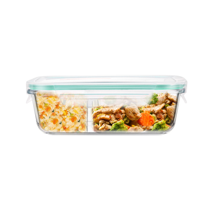 iCook 玻璃分隔饭盒 700ml 送小麦秸秆餐具 14.8元包邮（需用券）