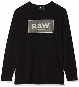 码全，G-STAR RAW 男士纯棉印花长袖T恤 到手约281.3元