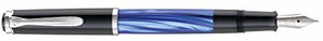Pelikan 百利金 M205 钢笔 墨水笔 蓝色大理石纹 活塞上墨 24k镀金笔尖 F尖  到手约￥505