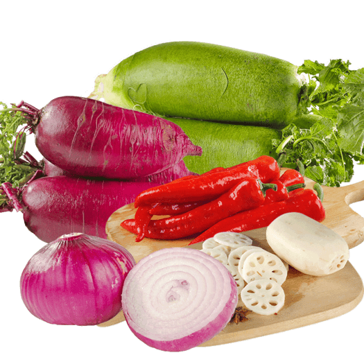鲜馥新鲜蔬菜组合5斤装洋葱萝卜莲藕紫萝卜红尖椒199元
