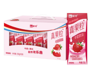蒙牛 真果粒牛奶饮品（草莓）250g*12 礼盒装