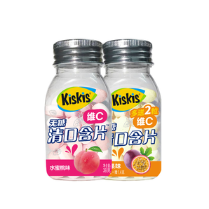 KisKis 酷滋 无糖清口含片 38g*2瓶 *3件