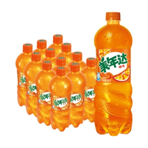 PLUS会员、限地区：美年达 Mirinda 橙味 汽水碳酸饮料 1L*12瓶 