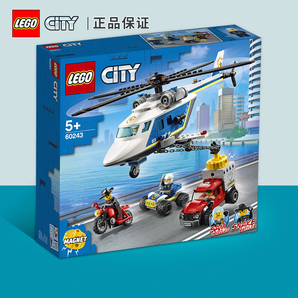 LEGO 乐高 城市组 60243 警用直升机大追击