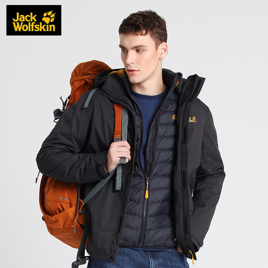 jackwolfskin 狼爪 男士鵝絨羽絨內膽三合一衝鋒衣 1499元(需用券)